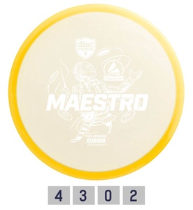 Diskgolfo diskas Midrange Driver MAESTRO Active Premium Yellow